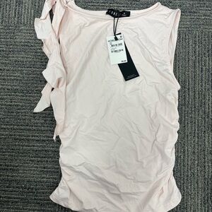 Lioness Pink Ruffle Sleeve Top